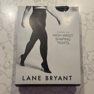 Lane Bryant Black Control Top Tights